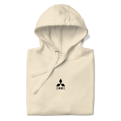 Hand-drawn schematic of the Mitsubishi F-15J Eagle 305th Tactical Fighter Squadron 40 Years Anniversary livery on a unisex hoodie.
