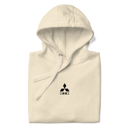 Hand-drawn schematic of the Mitsubishi F-15J Eagle 305th Tactical Fighter Squadron 50 Years Anniversary livery on a unisex hoodie.