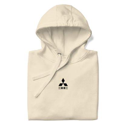 Hand-drawn schematic of the Mitsubishi F-2A Viper Zero in Maritime Blue Camouflage livery printed on a comfortable unisex hoodie.