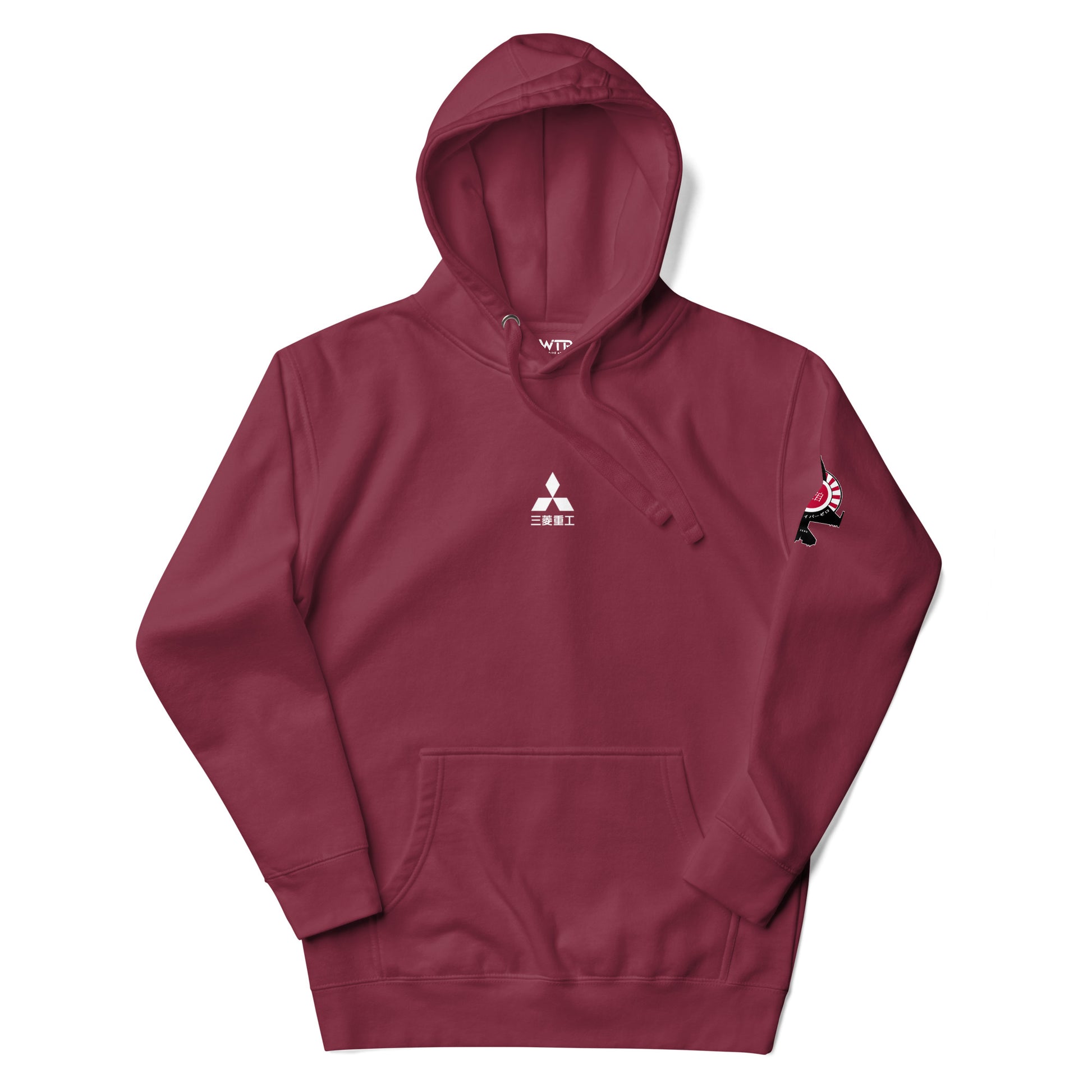 Hand-drawn schematic of the Mitsubishi F-2A Viper Zero Yatagarasu 60th Anniversary 6th Fighter Squadron livery on a unisex hoodie.