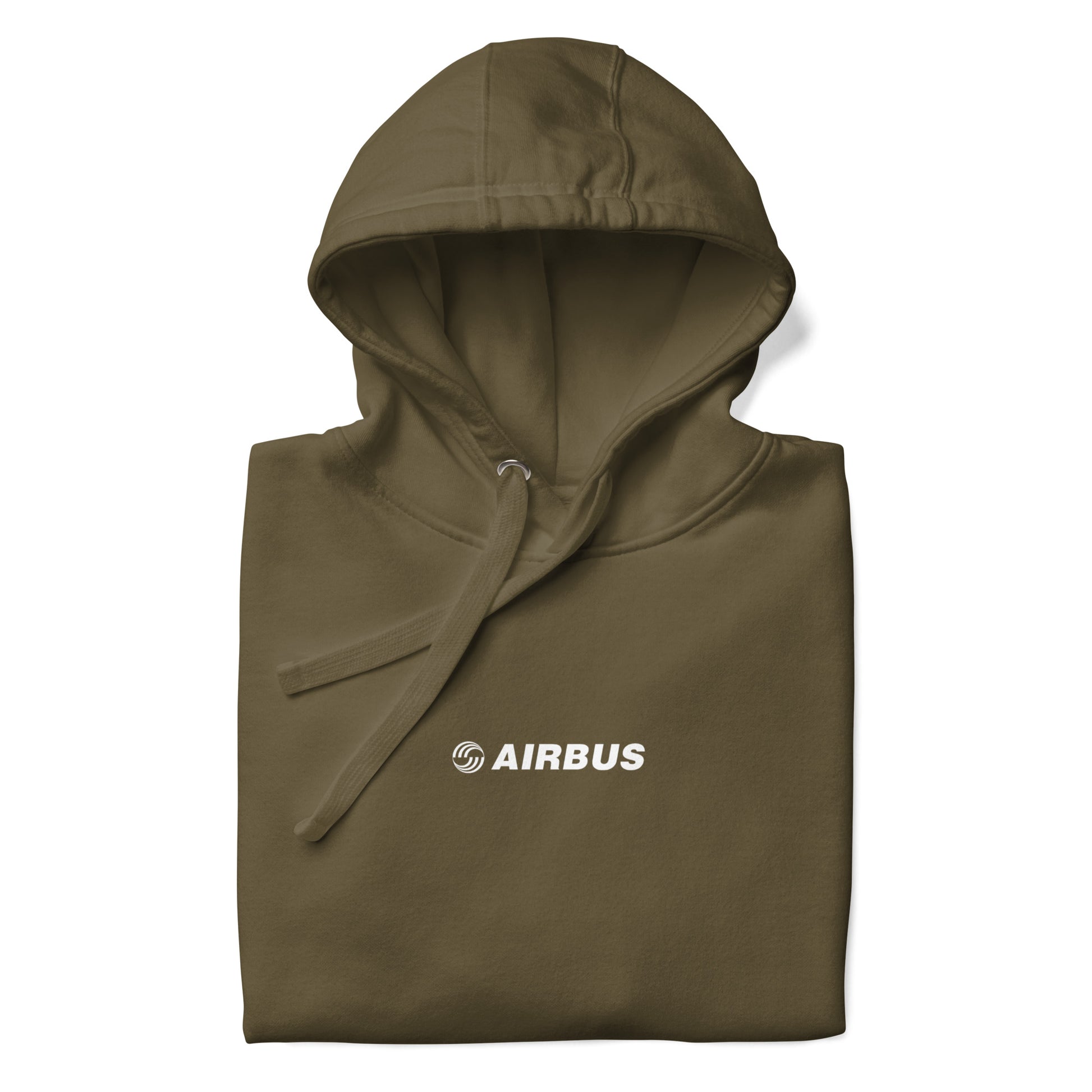 Hand-drawn schematic of the AIRBUS A380 SUPERJUMBO printed on a unisex hoodie.