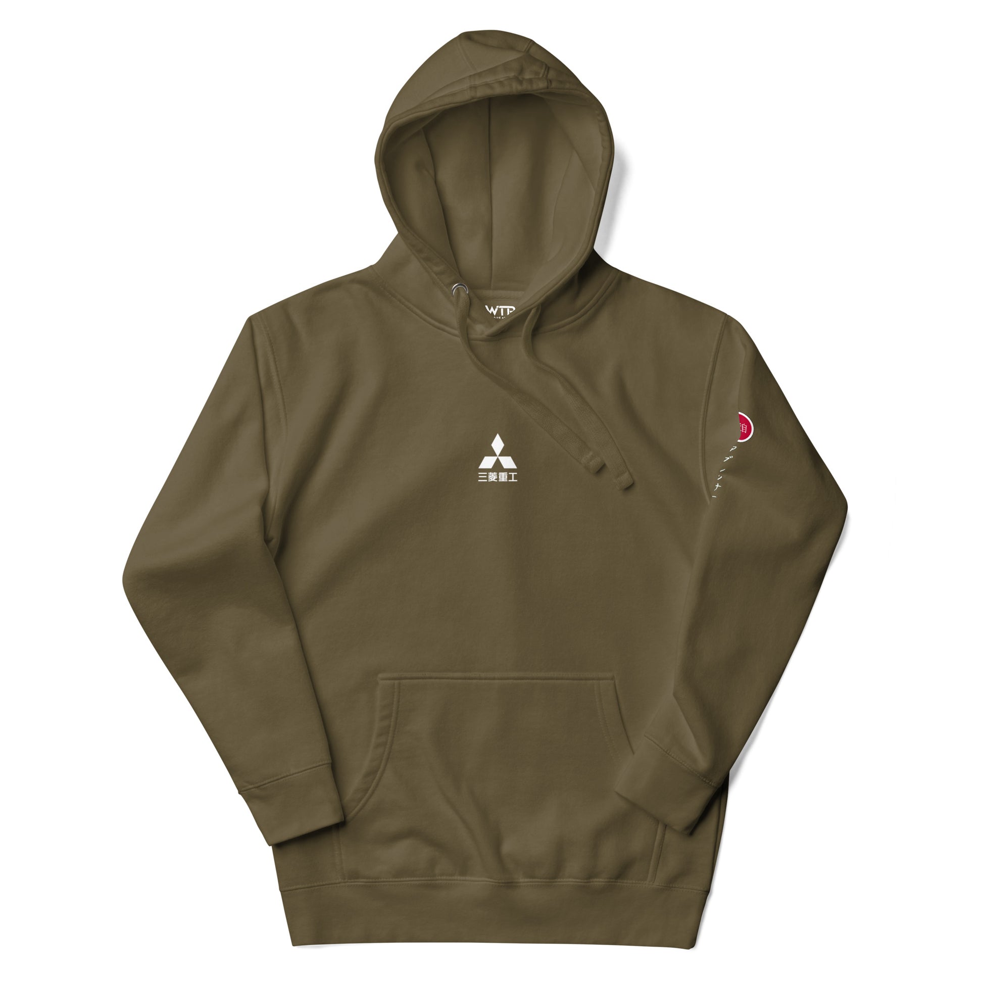 Hand-drawn schematic of the Mitsubishi F-15DJ Eagle Aggressor Minokasago Lionfish camouflage livery printed on a unisex hoodie.