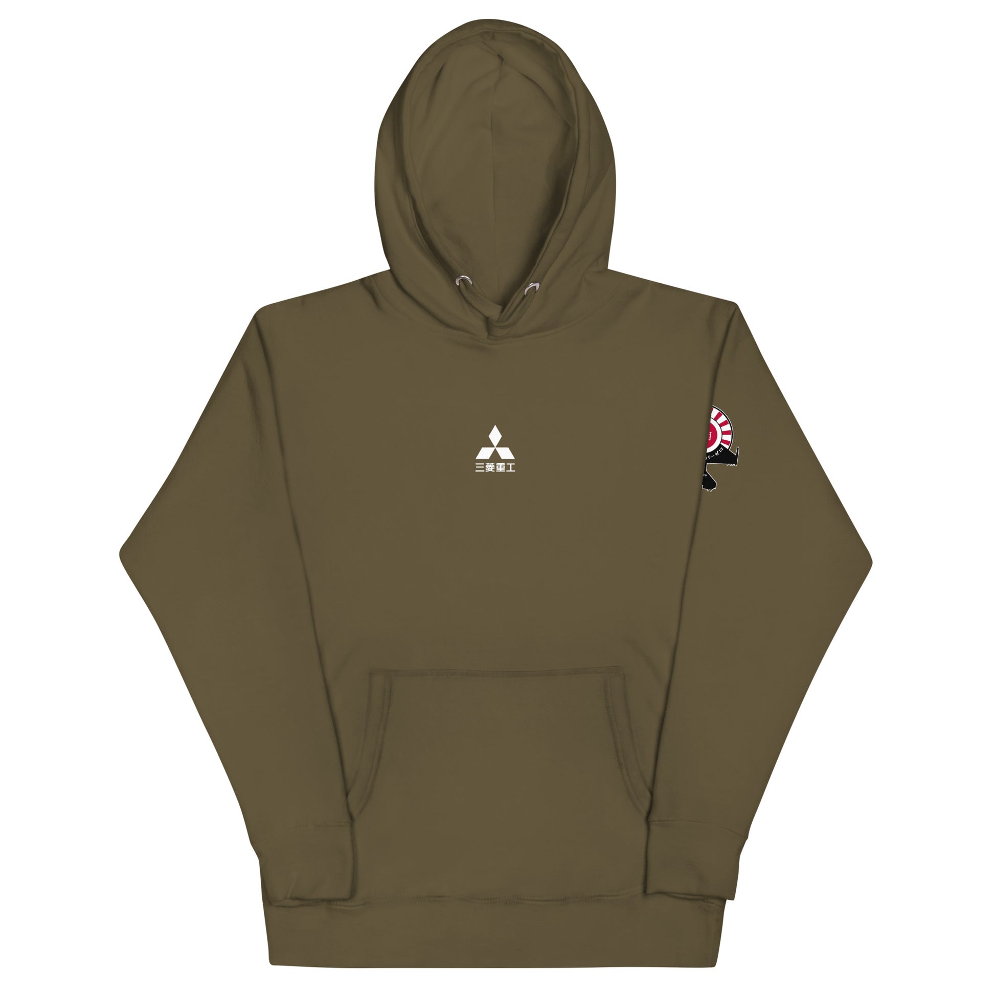 Hand-drawn schematic of the Mitsubishi F-2A Viper Zero Yatagarasu 60th Anniversary 6th Fighter Squadron livery on a unisex hoodie.