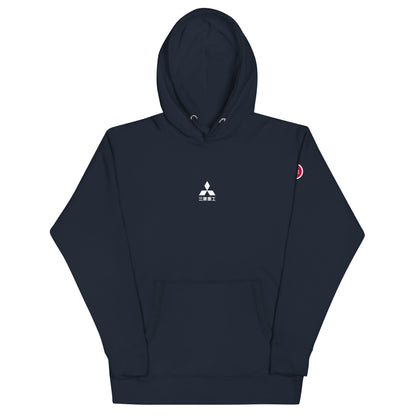 Hand-drawn schematic of the Mitsubishi F-15DJ Eagle Aggressor Minokasago Lionfish camouflage livery printed on a unisex hoodie.