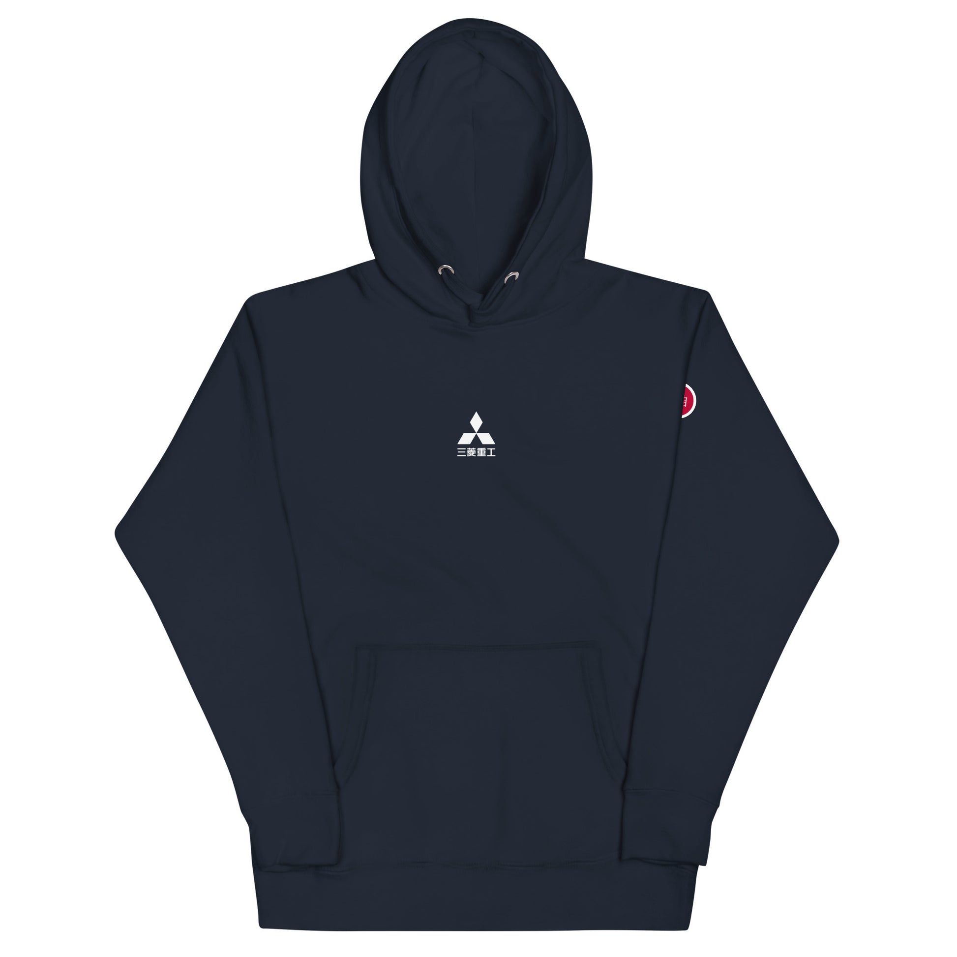 Hand-drawn schematic of the Mitsubishi F-15J Eagle 204th Tactical Fighter Squadron 2024 Churashima Air Fiesta livery on a hoodie.