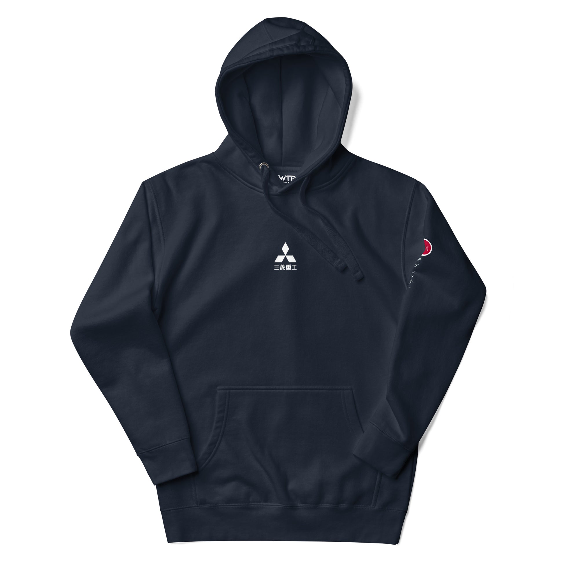 Hand-drawn technical schematic of the Mitsubishi F-15J Eagle JSDAF Aggressor camouflage livery printed on a unisex hoodie.