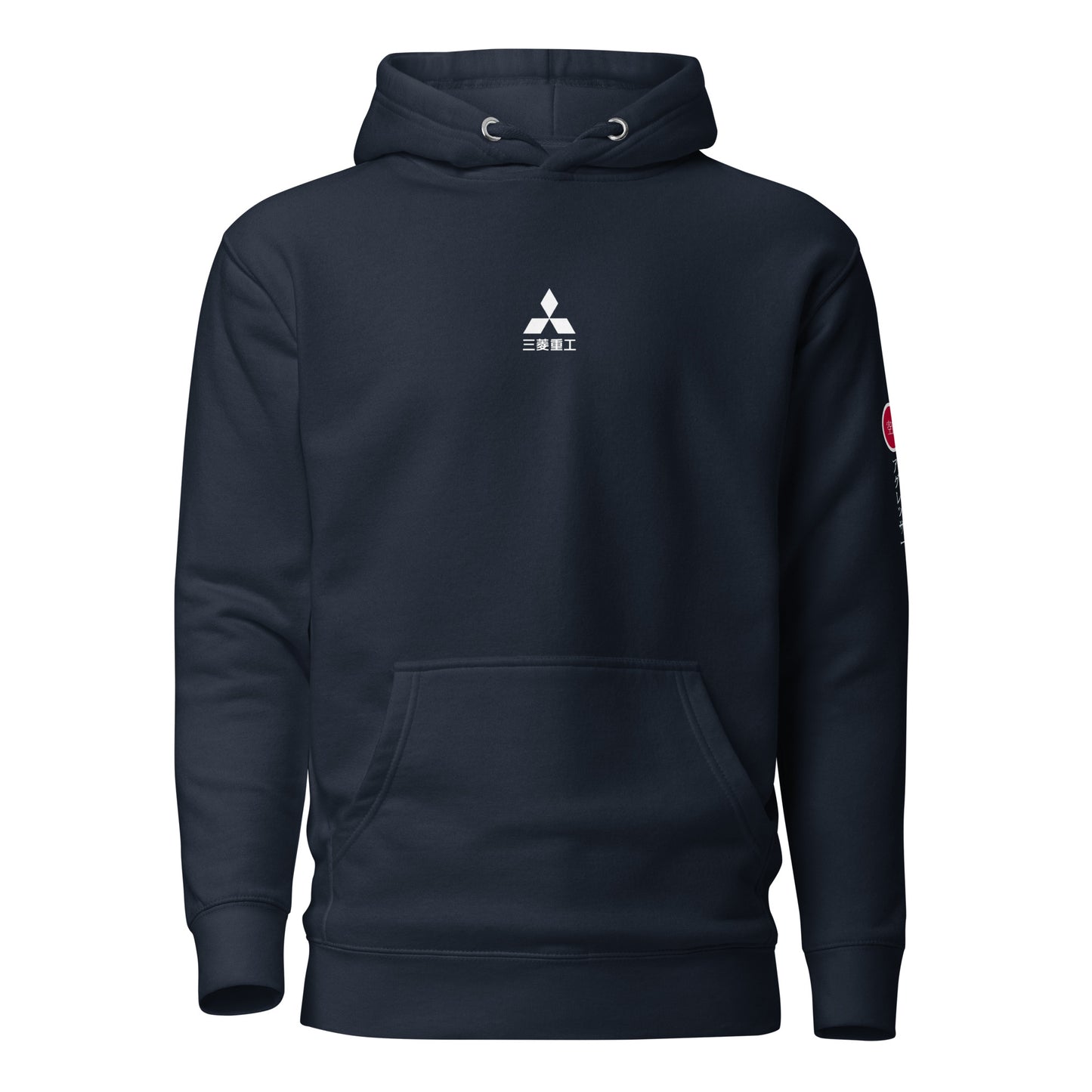 Hand-drawn technical schematic of the Mitsubishi F-15J Eagle JSDAF Aggressor camouflage livery printed on a unisex hoodie.