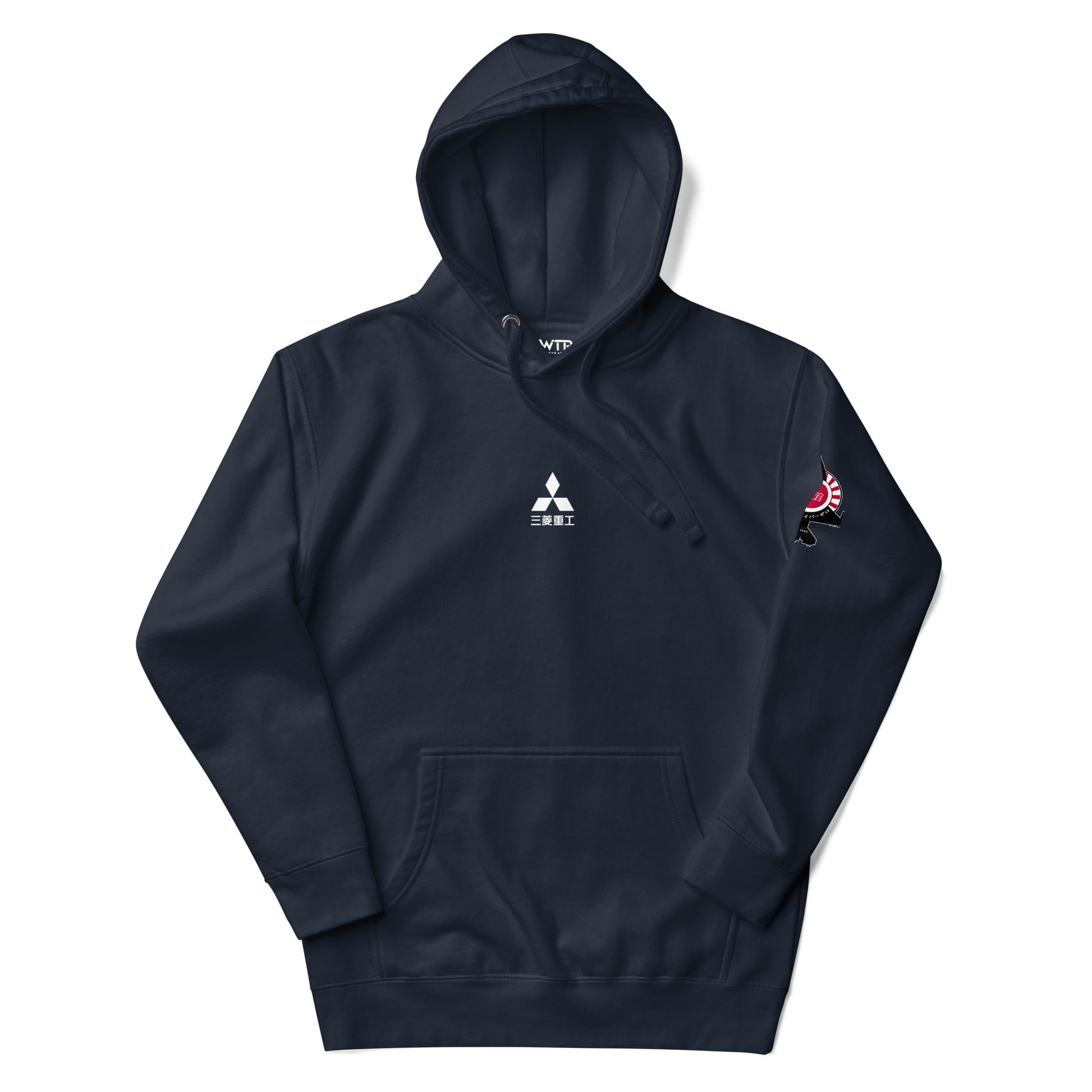 Hand-drawn schematic of the Mitsubishi F-2A Viper Zero Yatagarasu 60th Anniversary 6th Fighter Squadron livery on a unisex hoodie.