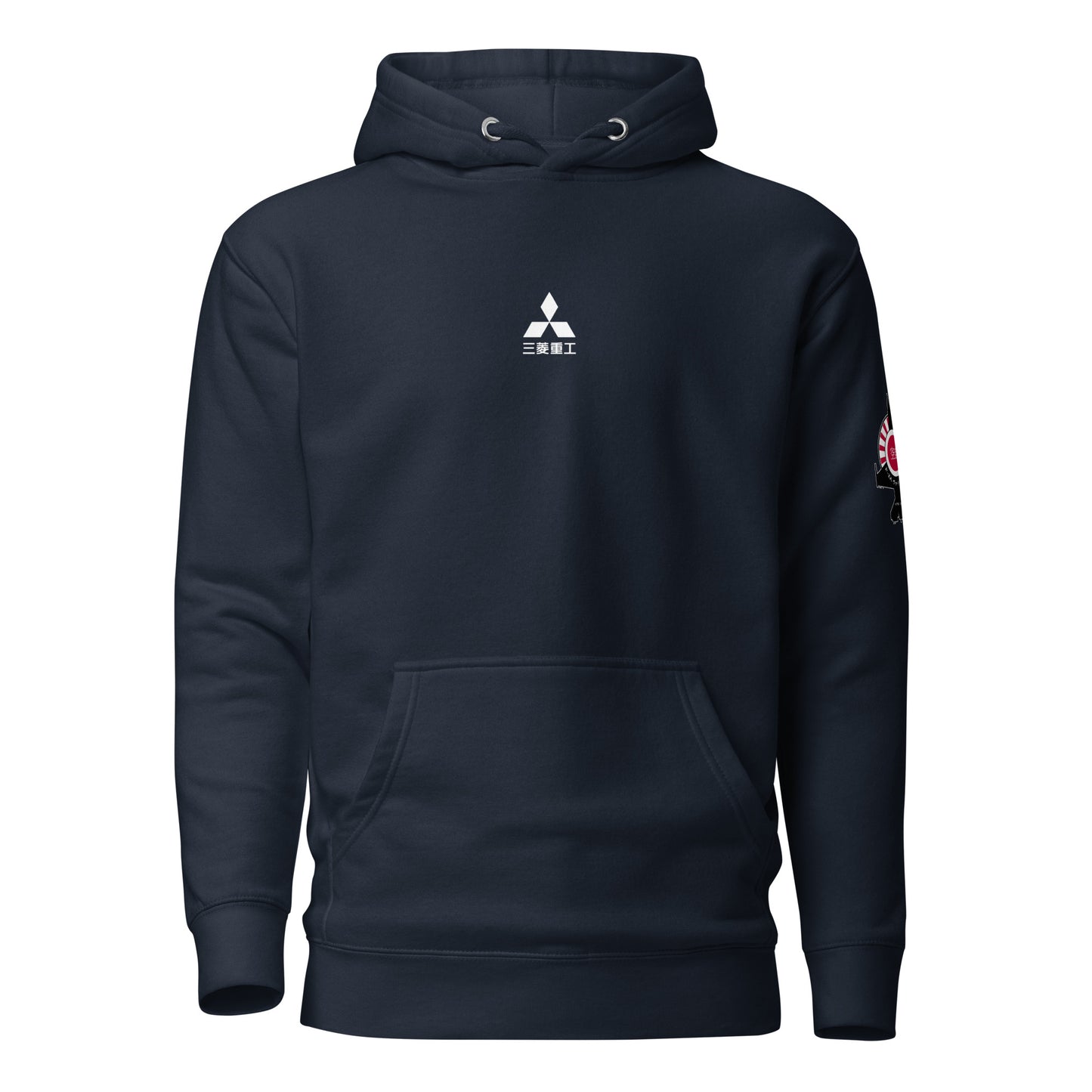 Hand-drawn schematic of the Mitsubishi F-2A Viper Zero Yatagarasu 60th Anniversary 6th Fighter Squadron livery on a unisex hoodie.