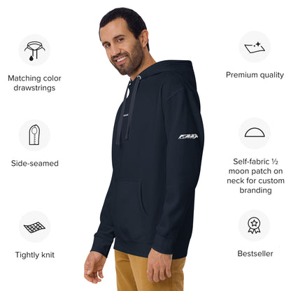 LOCKHEED MARTIN F-22 RAPTOR SCHEMATIC — hand-drawn UNISEX HOODIE artwork.