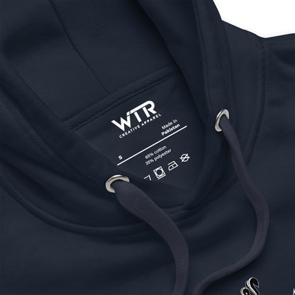 Hand-drawn schematic of the LOCKHEED MARTIN SKUNK WORKS SR-71 BLACKBIRD printed on a unisex hoodie.