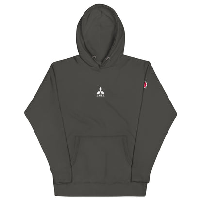 Hand-drawn schematic of the Mitsubishi F-15J Eagle 204th Tactical Fighter Squadron 2024 Churashima Air Fiesta livery on a hoodie.