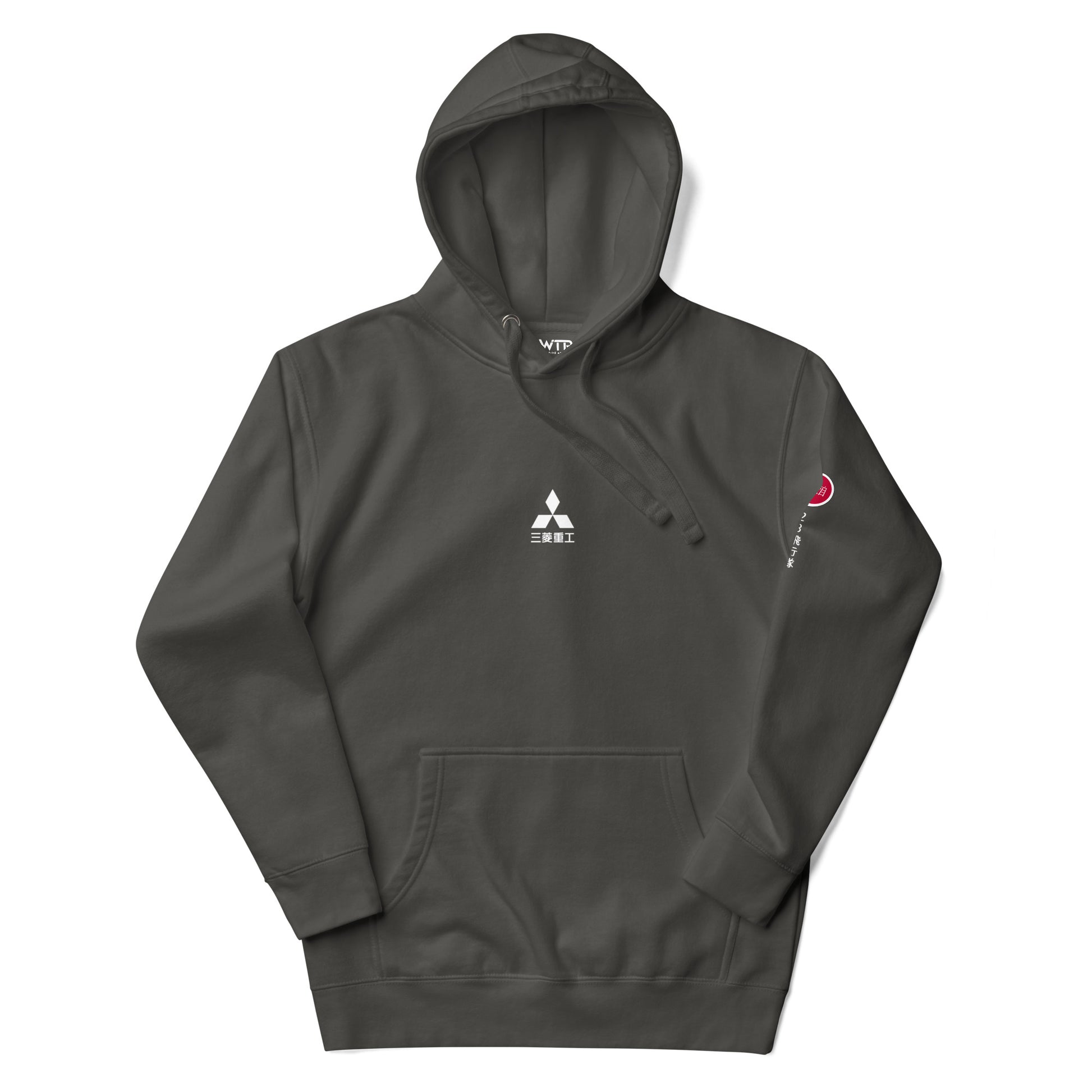 Hand-drawn schematic of the Mitsubishi F-15DJ Eagle 23rd Fighter Squadron 10th Anniversary Flame Edition livery on a unisex hoodie.
