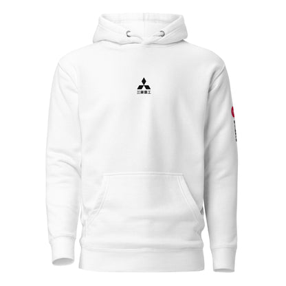 Hand-drawn schematic of the Mitsubishi F-15J Eagle 204th Tactical Fighter Squadron 2024 Churashima Air Fiesta livery on a hoodie.