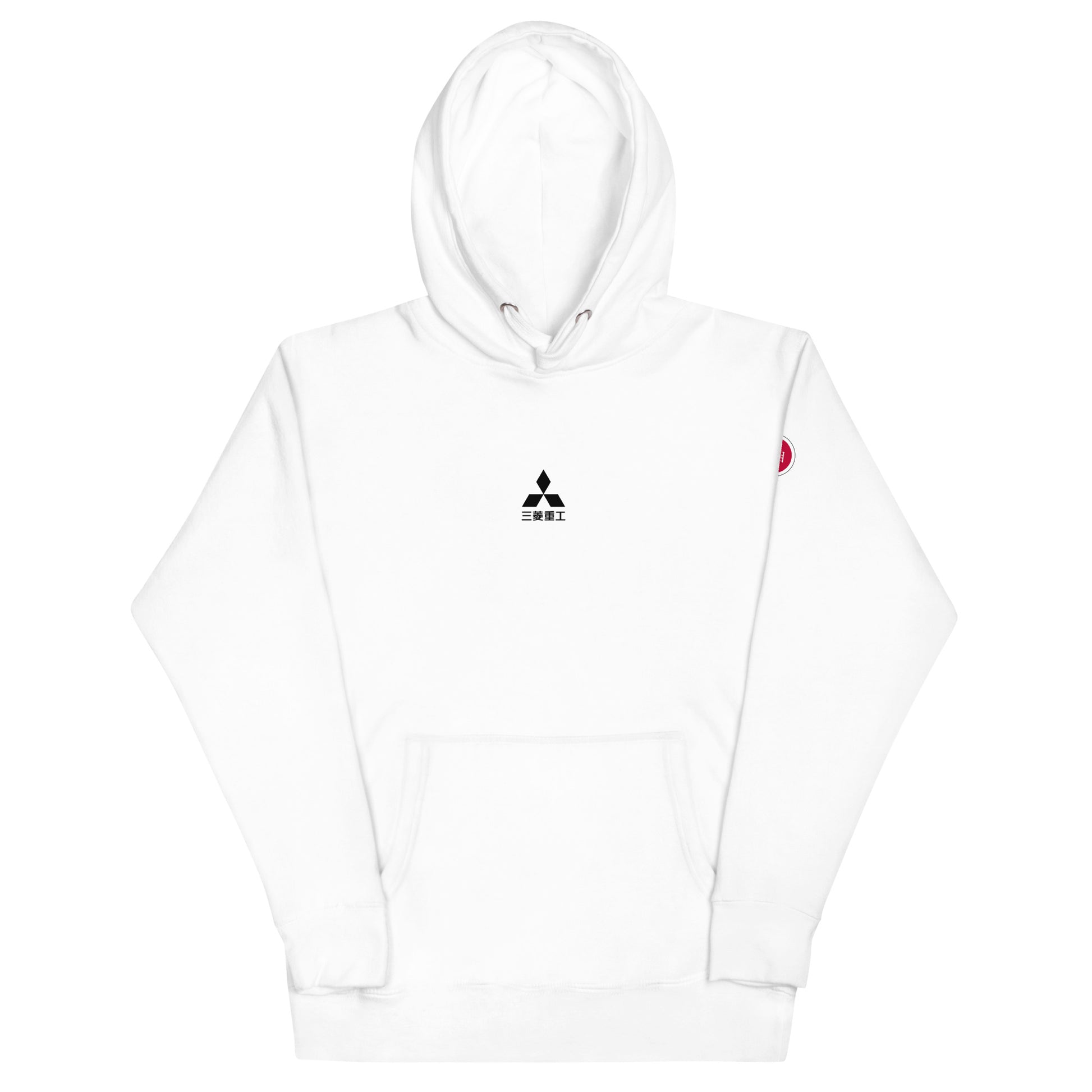 Hand-drawn schematic of the Mitsubishi F-15J Eagle 204th Tactical Fighter Squadron 2024 Churashima Air Fiesta livery on a hoodie.