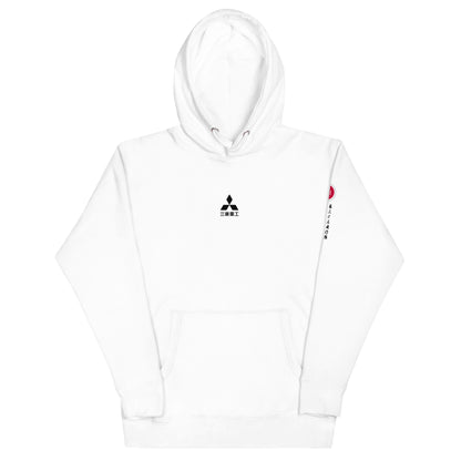 Hand-drawn schematic of the Mitsubishi F-15J Eagle 305th Tactical Fighter Squadron 50 Years Anniversary livery on a unisex hoodie.
