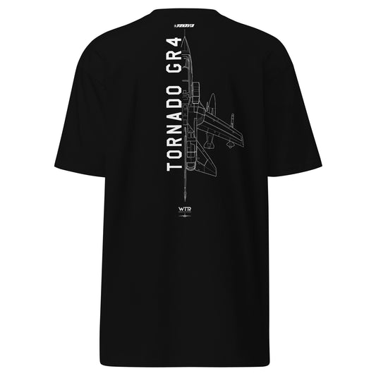 Panavia Tornado GR4 Hand-Drawn Black T-Shirt