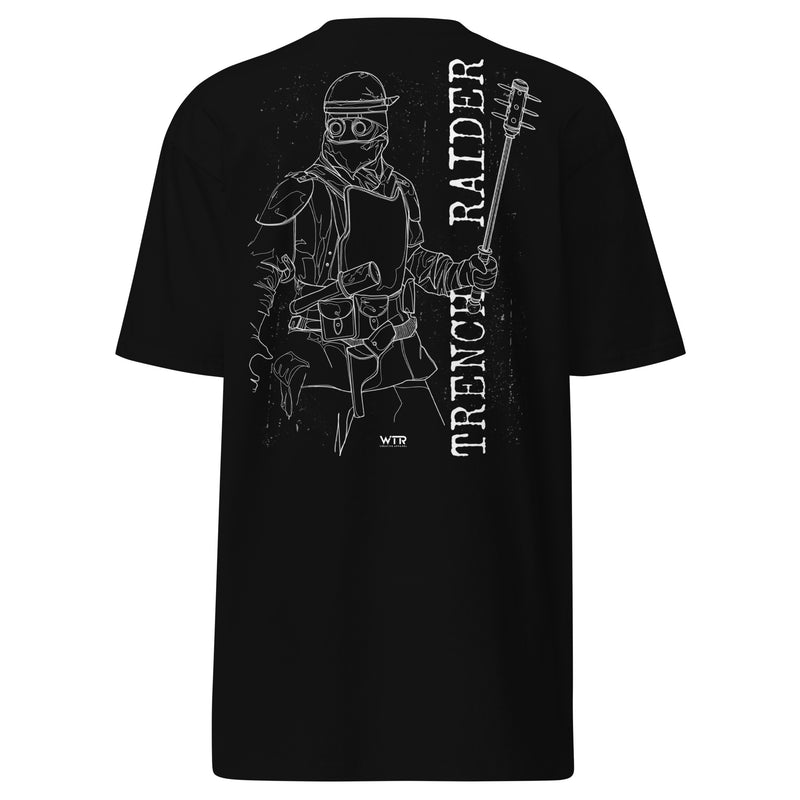 Battlefield 1 Trench Raider Elite Class Hand-Drawn Heavyweight Black T-Shirt