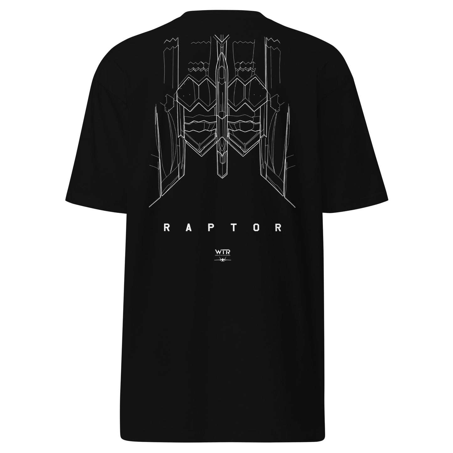 Lockheed Martin F-22 Raptor - Thrust Vector Nozzle Study - Heavyweight Back T-shirt