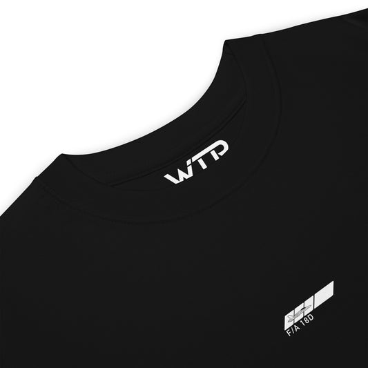 McDonnell Douglas F/A-18D Hornet Hand-Drawn Black T-Shirt