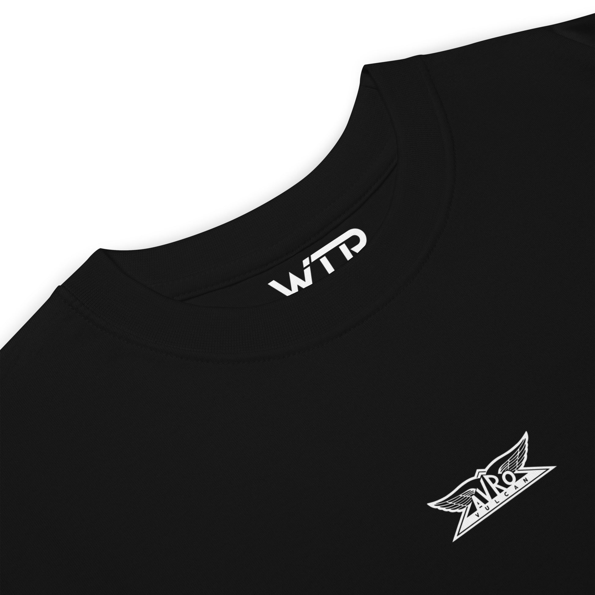 Avro Vulcan Bomber Hand-Drawn Black T-Shirt