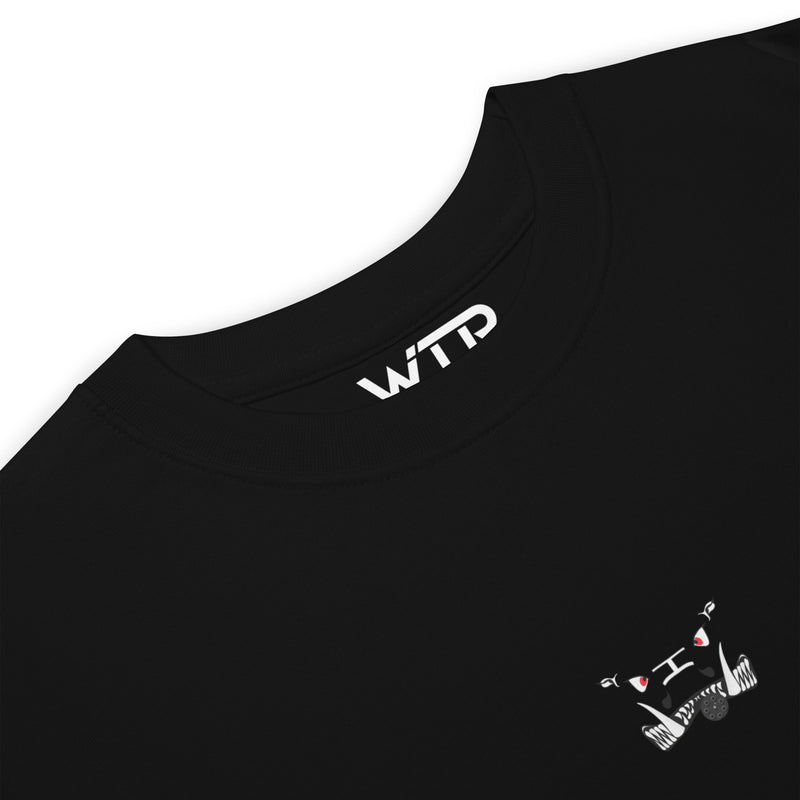 Hand-drawn technical schematic of the Fairchild Republic A-10C Warthog US Air Force jet on a premium t-shirt.