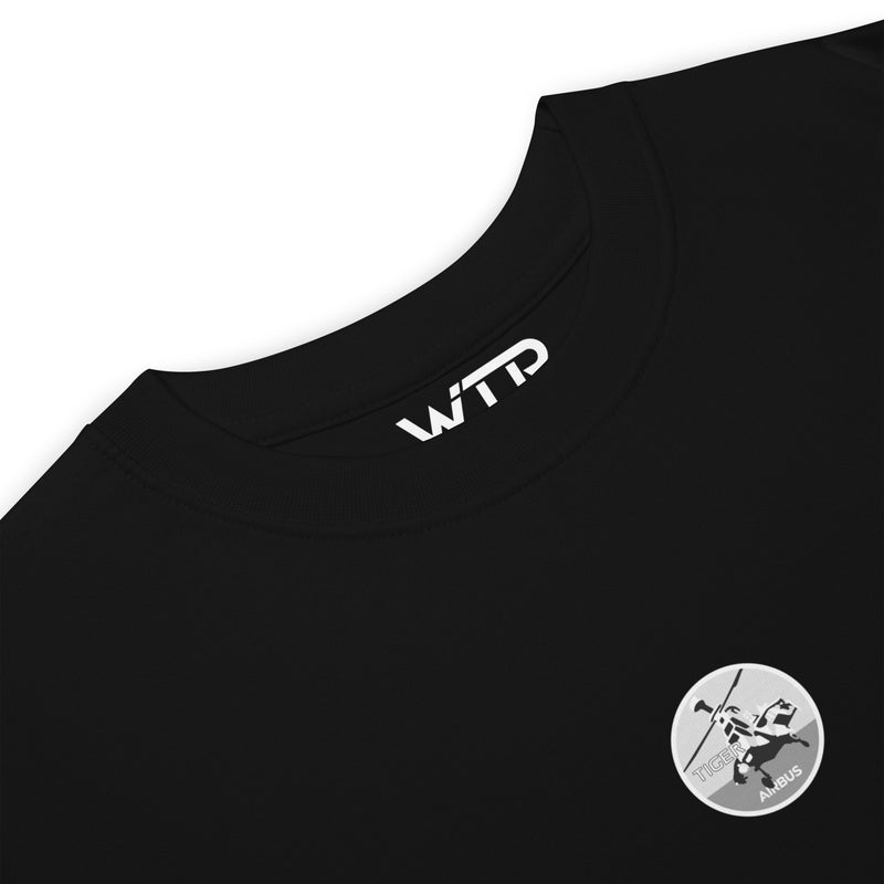 EUROCOPTER TIGER UHT — hand-drawn schematic artwork printed on heavyweight T-shirt.