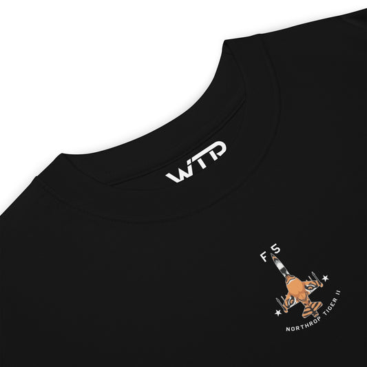 Northrop F-5E Tiger II Hand-Drawn Black T-Shirt