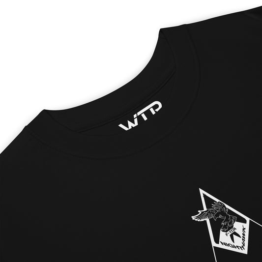Lockheed Martin F-117 Nighthawk Hand-Drawn Black T-Shirt