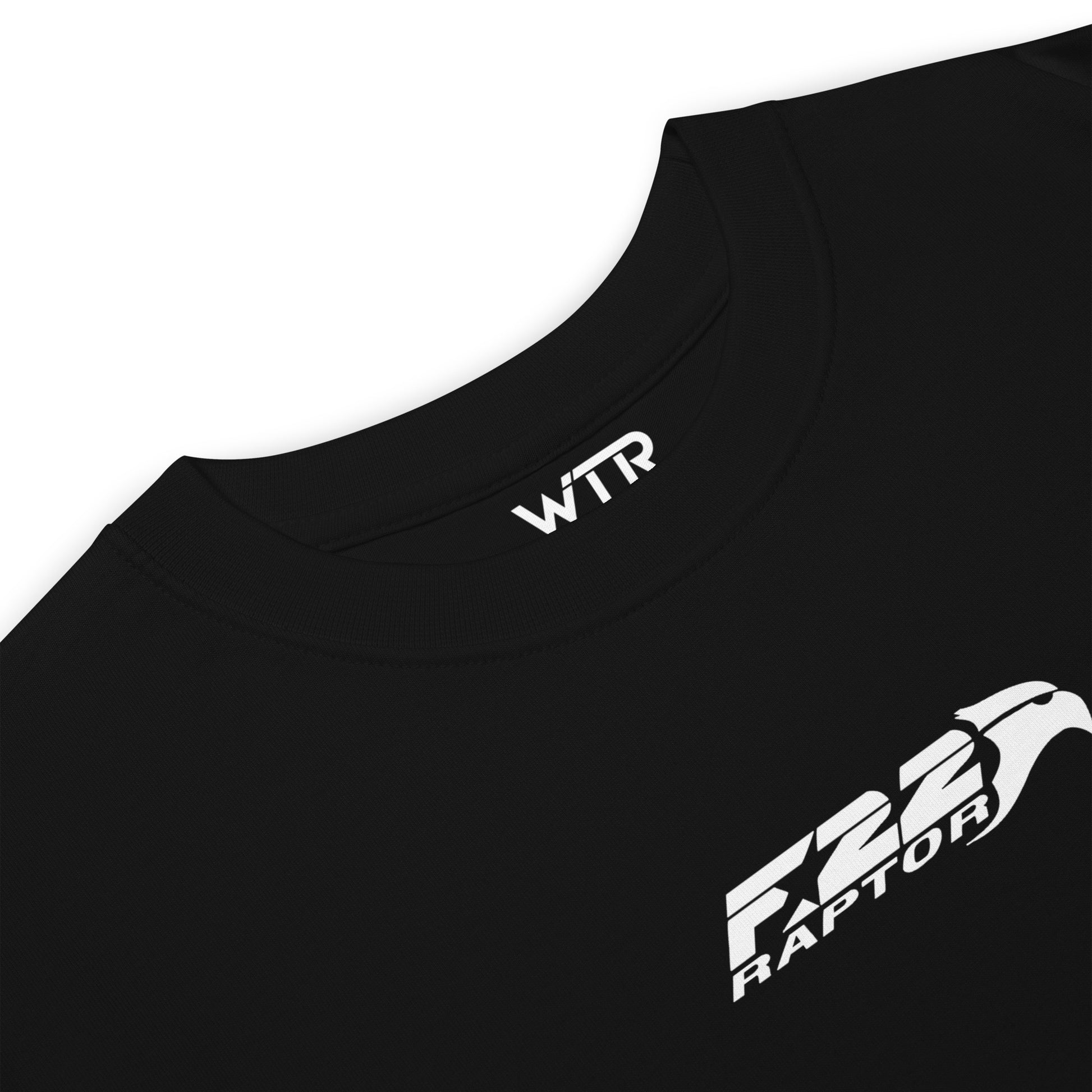 Lockheed Martin F-22 Raptor - Camo Study - Heavyweight Black T-shirt