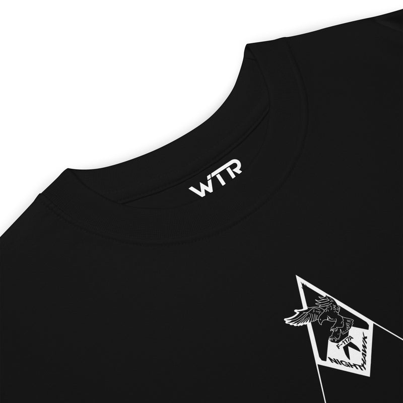 LOCKHEED MARTIN SKUNK WORKS F-117 NIGHTHAWK - 'LAST FLIGHT/ MURICA' LIVERY — HEAVYWEIGHT T-SHIRT artwork.; special livery