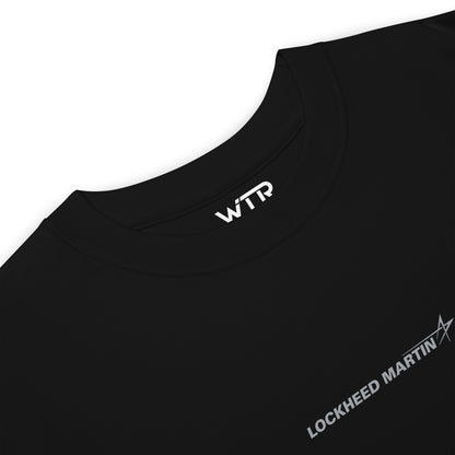 Hand-drawn full schematic of the Lockheed Martin F-22 Raptor printed on a premium t-shirt.
