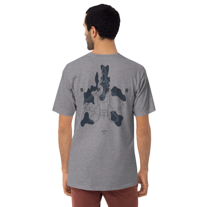 Lockheed Martin F-22 Raptor - Camo Study - Heavyweight Carbon Grey T-shirt