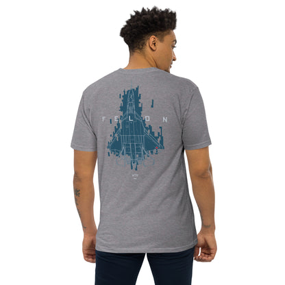 Sukhoi Su-57 T-50 Felon Camouflage Study– Hand-drawn Heavyweight Carbon Grey T-shirt.