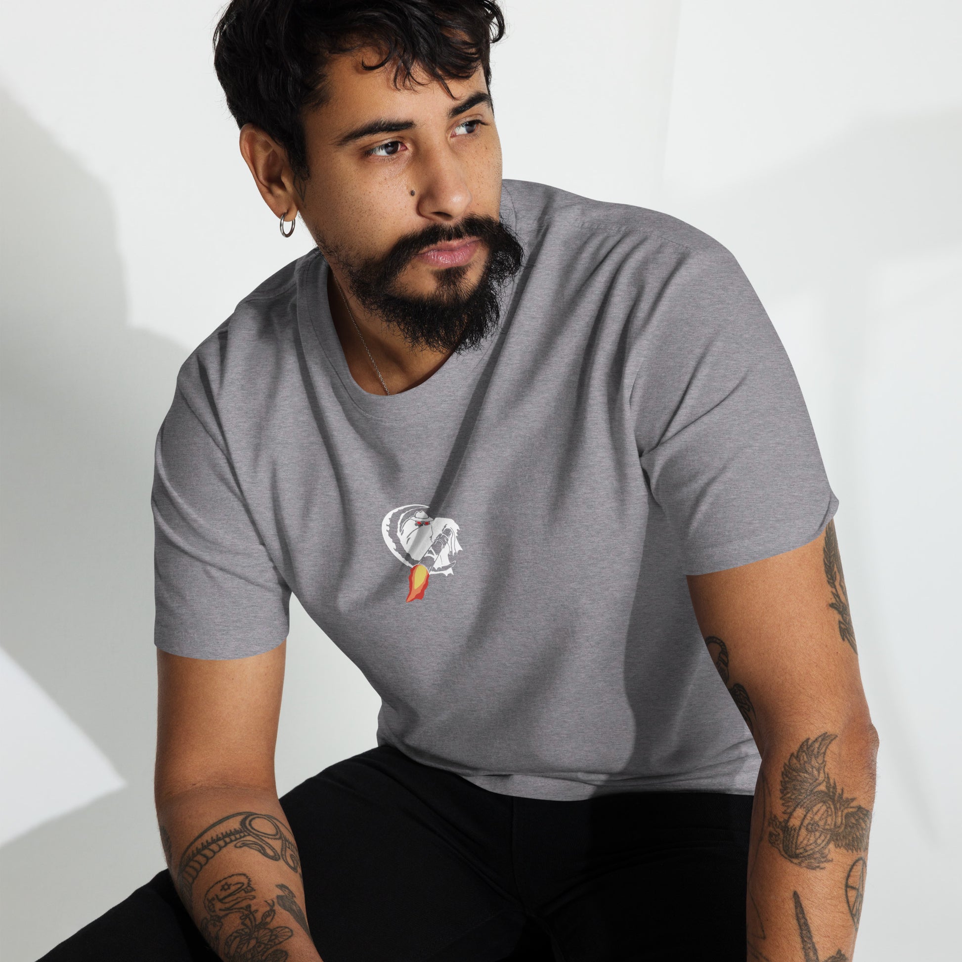 LOCKHEED MARTIN AC-130J GHOSTRIDER GUNSHIP — hand-drawn artwork printed on heavyweight T-shirt.