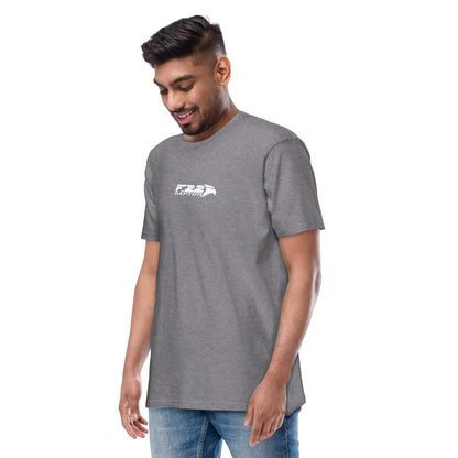 Hand-drawn technical study of the Lockheed Martin F-22 Raptor front canopy and nose section on a premium t-shirt.