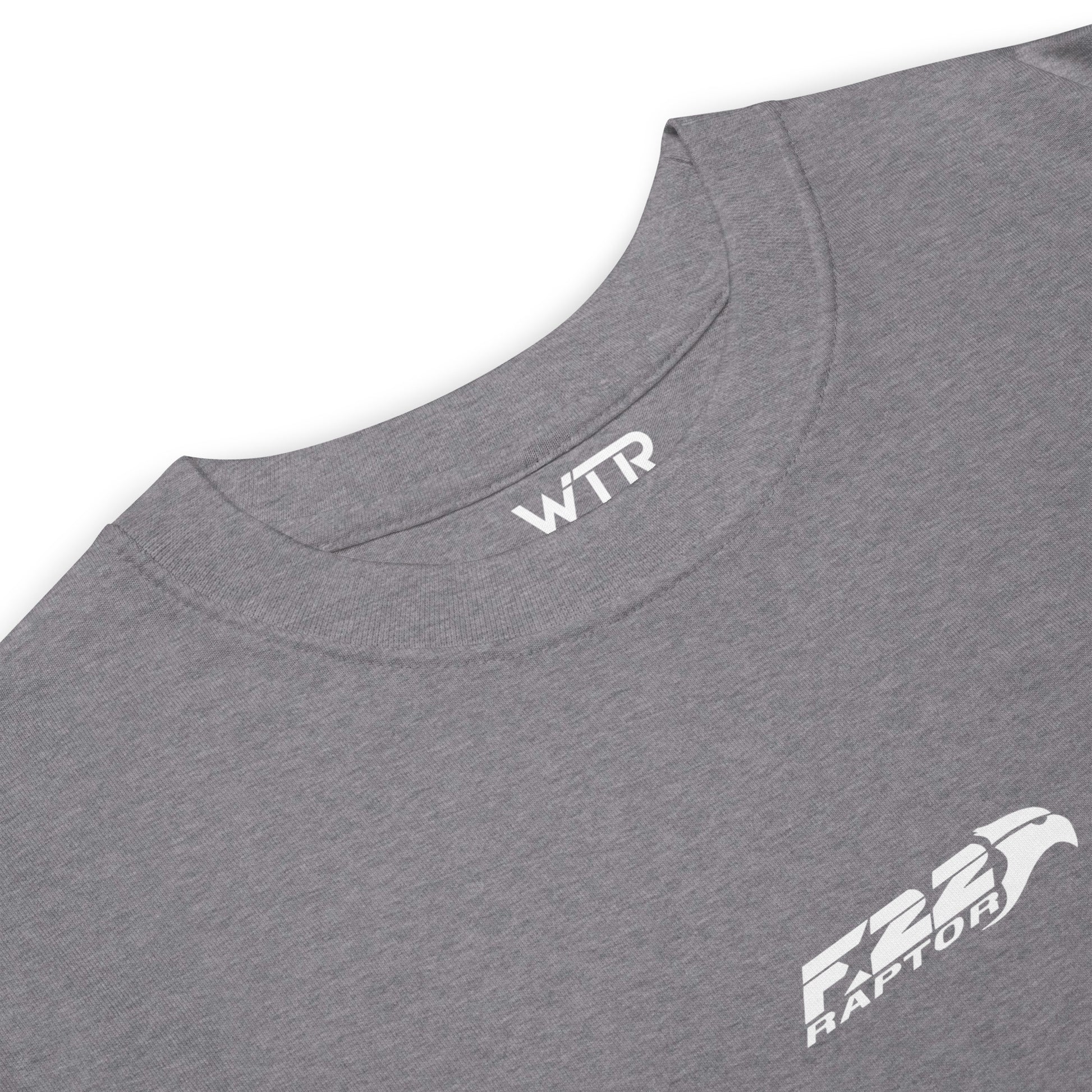 Lockheed Martin F-22 Raptor Hand-Drawn Carbon Grey T-Shirt