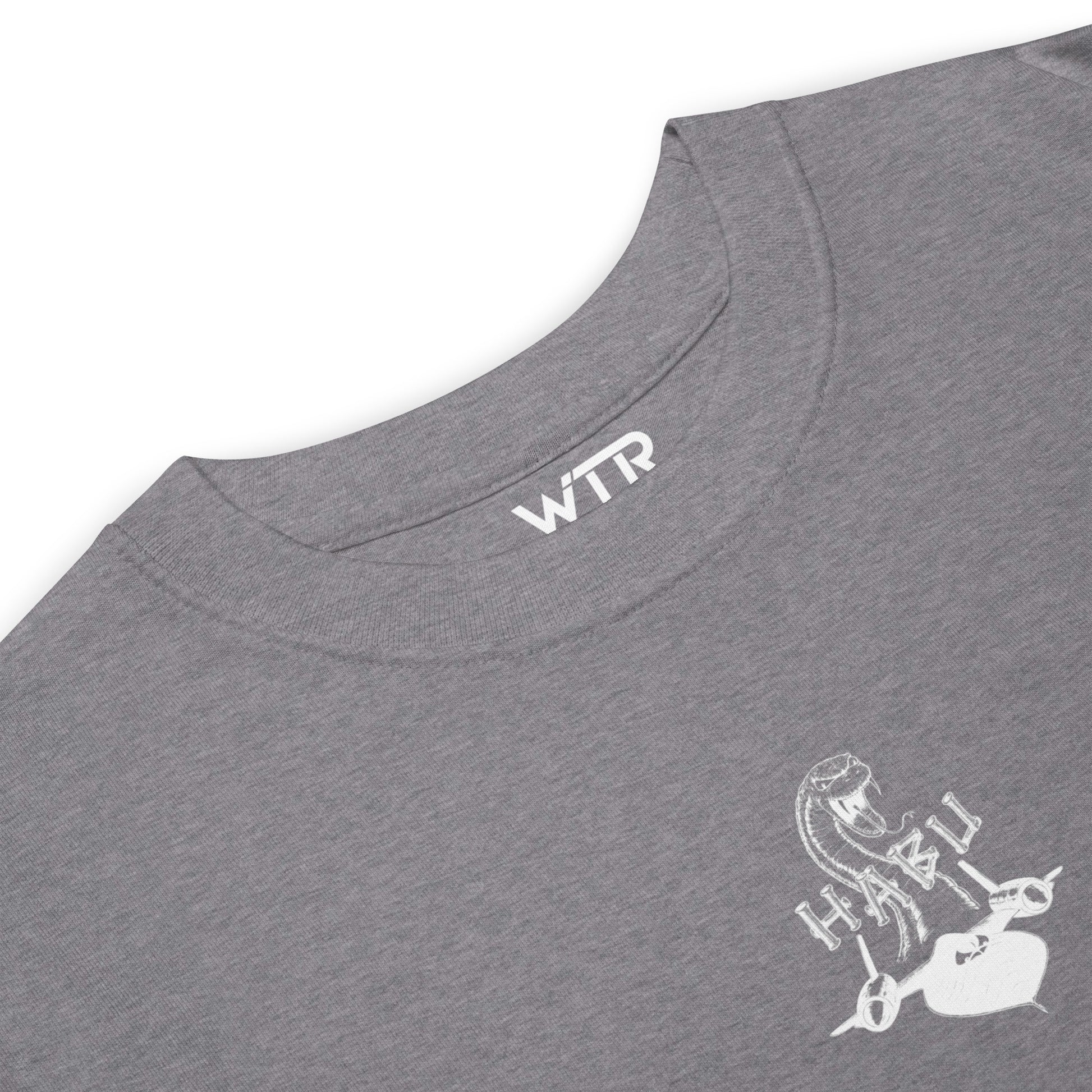 Lockheed Martin SR-71 Blackbird Hand-Drawn Carbon Grey T-Shirt