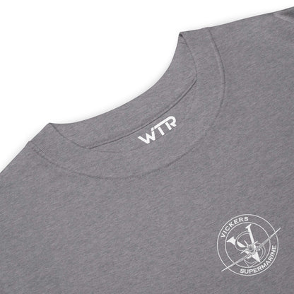 Supermarine Spitfire Mk1 Camoflauge Study Hand-drawn WW2 Heavyweight Carbon Grey T-shirt