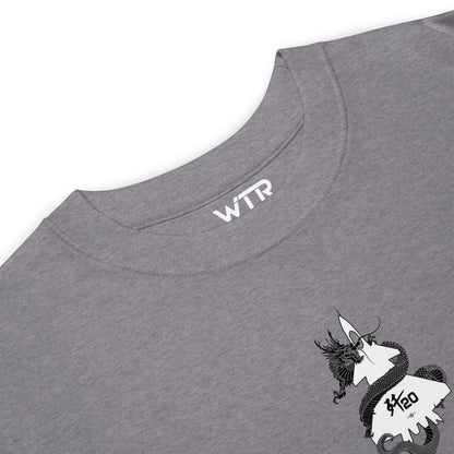 CHENGDU J-20 MIGHTY DRAGON — hand-drawn stealth fighter artwork printed on heavyweight T-shirt.