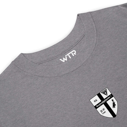 Hand-drawn schematic of the JUNKERS JU-87 STUKA DIVE BOMBER printed on a heavyweight T-shirt.