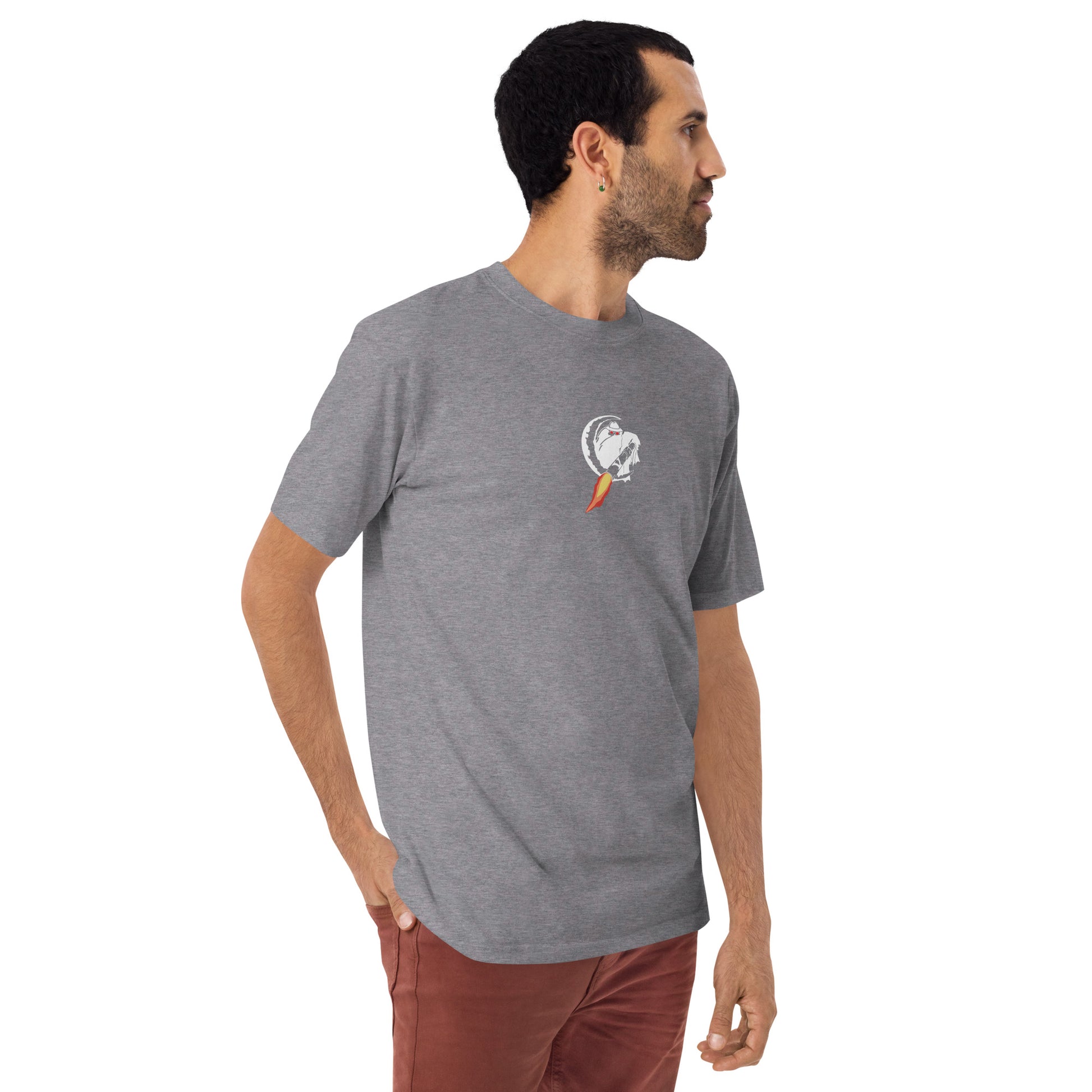 LOCKHEED MARTIN AC-130J GHOSTRIDER GUNSHIP — hand-drawn artwork printed on heavyweight T-shirt.