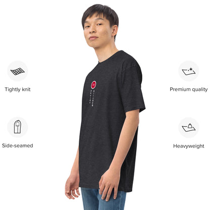 Hand-drawn schematic of the MITSUBISHI F-15J 305TH TACTICAL FIGHTER SQUADRON 50 YEARS printed on a heavyweight T-shirt.