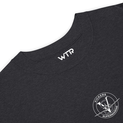Supermarine Spitfire Mk1 Hand-Drawn Charcoal T-Shirt