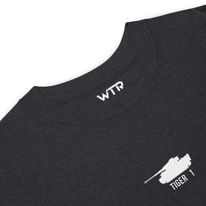 TIGER 1 - PANZERKAMPFWAGEN VI TIGER — hand-drawn artwork printed on heavyweight T-shirt.