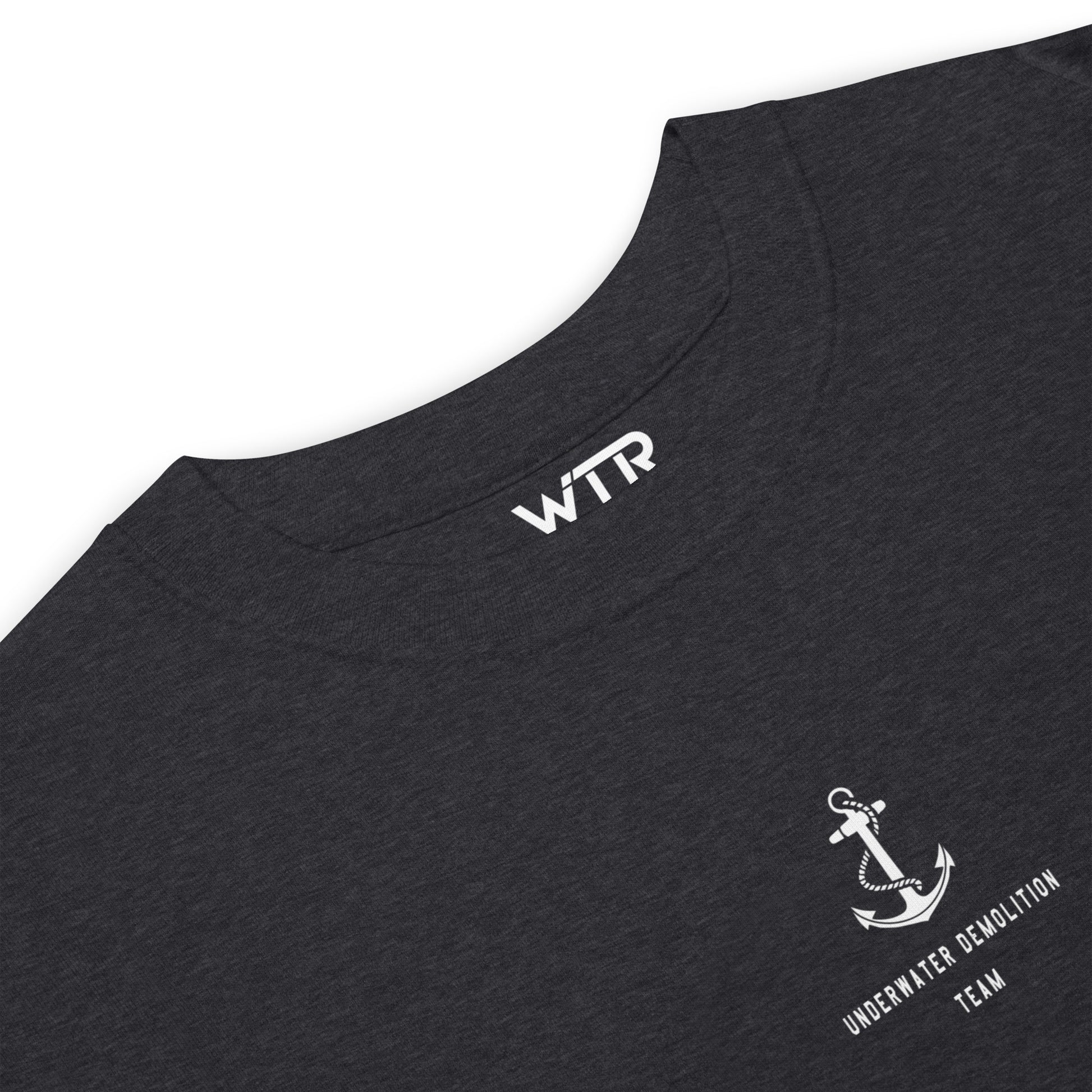 US NAVY UNDERWATER DEMOLITION TEAM UDT - FROGMAN — hand-drawn artwork printed on heavyweight T-shirt; US Navy.