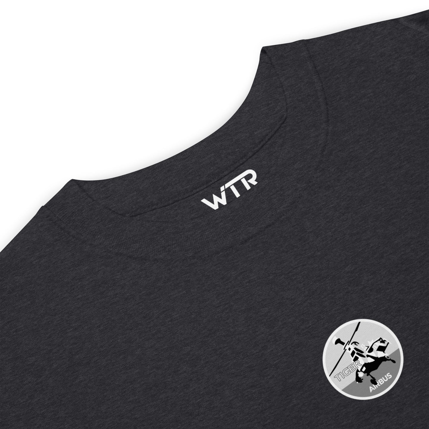 EUROCOPTER TIGER UHT — hand-drawn schematic artwork printed on heavyweight T-shirt.