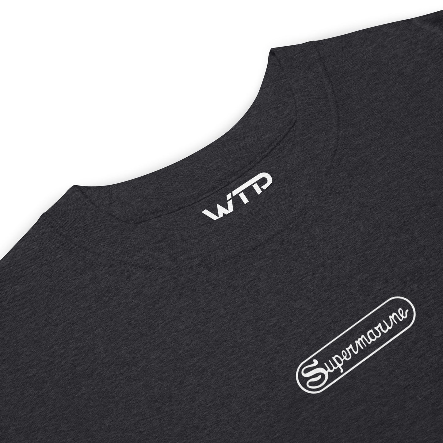 Hand-drawn technical camouflage study of the Supermarine Spitfire MK I WWII fighter on a premium t-shirt.