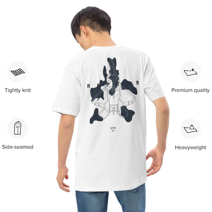 Lockheed Martin F-22 Raptor - Camo Study - Heavyweight White T-shirt