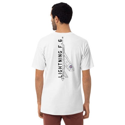 English Electric Lightning F.6 Hand-Drawn White T-Shirt